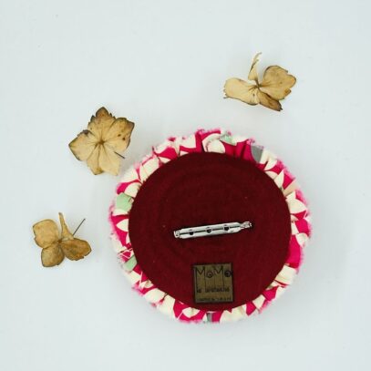 broche fleuri rose (2)